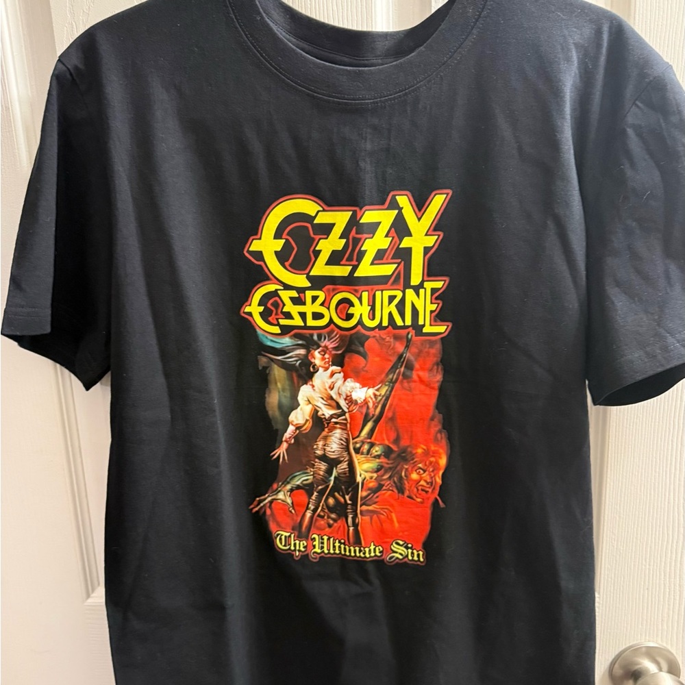 Ozzy Osbourne Black Graphic T-Shirt Medium